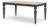 Brenkerton - Rectangular Dining Room Table - Grayish Brown / Black