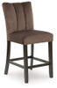 Jeshina - Upholstered Barstool (Set of 2) - Mocha