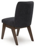 Dilenno - Dining Upholstered Side Chair (Set of 2) - Dark Brown