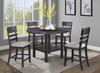 Guthrie - Counter Height Round Table With Lazysusan - Charcoal