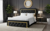 ATKINS Black & Gold 54" Height Bed