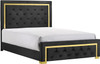 ATKINS Black & Gold Bedroom Set