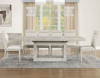KEYBAY Distressed Greige 7 Piece Dining Set
