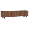 Trask - Wood TV Stand Media Console - Mango Brown