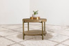 Arini - Round End Side Table With Storage Shelf
