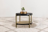 Arini - Round End Side Table With Storage Shelf