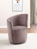 Nueva - Upholstered Swivel Chair Curved Backrest