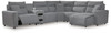 Modmax II - Reclining Sectional - Salt And Pepper