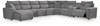 Modmax II - Reclining Sectional - Salt And Pepper