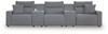 Modmax II - Reclining Sectional - Salt And Pepper