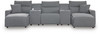 Modmax II - Reclining Sectional - Salt And Pepper