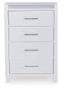 Jarlee - Four Drawer Chest - White