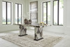 Jeshina - Dining Table - Dark Brown / Beige