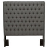Camille - Upholstered Eastern King Panel Headboard - Gray