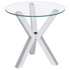 Kenzie - Round Tempered Glass Top Table