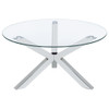 Kenzie - Round Tempered Glass Top Table