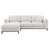 Geneva - Boucle Upholstered Sectional Chaise Sofa - Sand