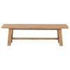 Middleton - Wood Backless Dining Bench Natural - Brown