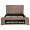 Senna - Upholstered Audio Flame Visualizer Bed