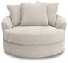 Cuddle Plush - Oversized Swivel Accent Chair - Arctic