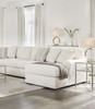 ARAMORE Neutral Poodle-Feel 152" x 65" Sectional with Double Chaise