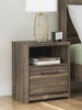 Elbrim - One Drawer Night Stand - Brown