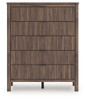 Pamytta - Five Drawer Wide Chest - Brown