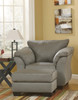 EDELINE Gray 46" Wide Plush Chair