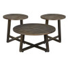 Industrial - 3 Piece Occasional Table Set - Brown