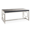 Ezra - Coffee Table - Chrome - 48"