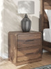 Fortlorn - Two Drawer Night Stand - Walnut Brown