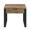 Aflo - End Table - Weathered Oak & Black