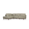 Tampa - 33" Sectional Sofa - Airy Green Leather