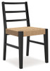 Isanti - Dining Room Side Chair (Set of 2) - Light Brown / Black
