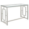 Merced - Glass Top Metal Table