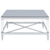 Lindley - Square Tempered Mirror Acrylic Table