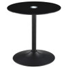 Ganso - Round Metal Coffee Table With Tempered Glass Top