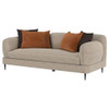 Jade - Chenille Upholstered Modern Track Arm Sofa