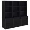 Westpark - 3 Piece Wall Unit Bookcase Set With USB