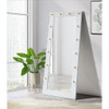 Lindy - Floor Mirror - Glossy White