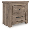 Rusticott - Two Drawer Night Stand - Brown