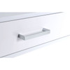 Coleen - Writing Desk Same Ac00901) - White High Gloss & Chrome