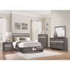Luster - Platform Bed With Footboard Storage