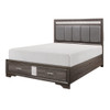 Luster - Platform Bed With Footboard Storage