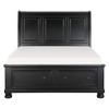 Laurelin - Sleigh Platform Bed With Footboard Storage