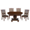 Lordsburg - 5 Piece Set (Round Table & 4 Side Chairs) - Brown