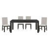 Orem - 5 Piece Set (Table & 4 Side Chairs) - Black / Gray