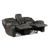 Gainesville - Double Reclining Loveseat With Center Console - Chocolate
