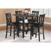 Norman - 5 Piece Pack Counter Height Set - Black