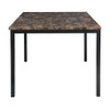 Tempe - Counter Height Table With Faux Marble Top - Brown / Black